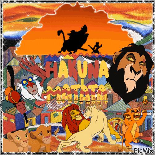 Hakuna Matata - The King Of Lion - Besplatni animirani GIF