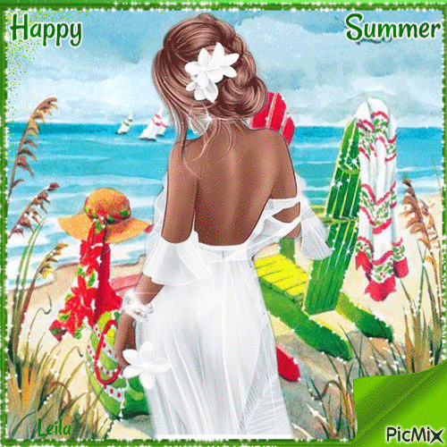 Happy Summer - Ilmainen animoitu GIF