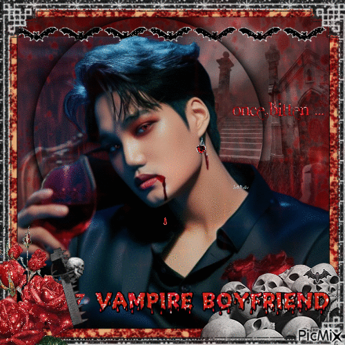 ♡ kai - vampire vers ♡ - 無料のアニメーション GIF
