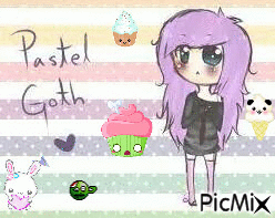 pastel goth - GIF animate gratis