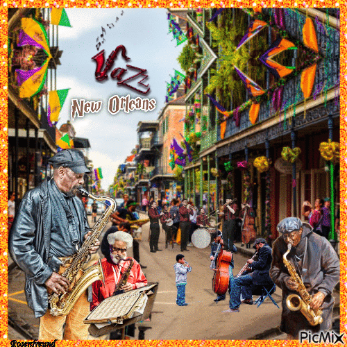 New Orleans ( Jazz-Blues-Swing ) - Бесплатный анимированный гифка