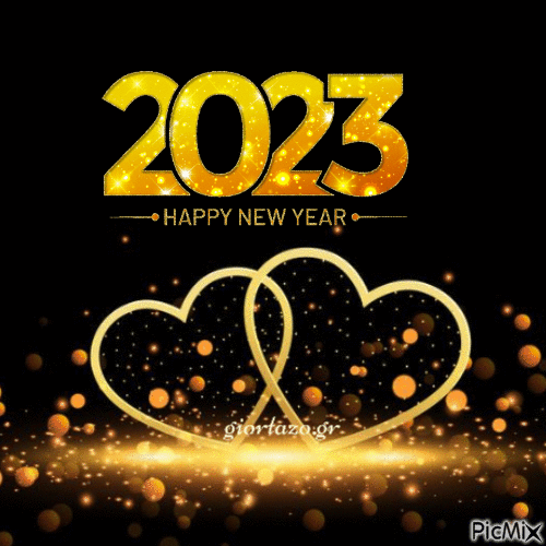 2023-Happy New Year! - Gratis animeret GIF