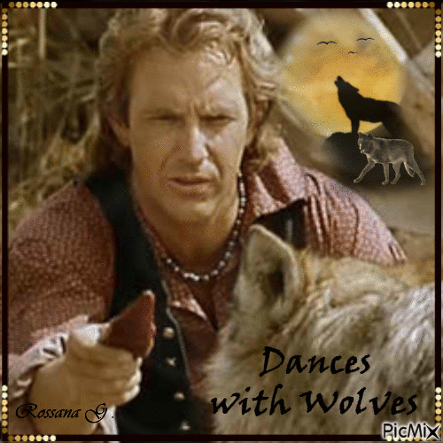 Dances with Wolves Kevin Costner - Darmowy animowany GIF