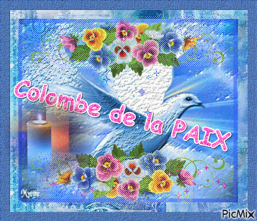 COLOMBE DE LA PAIX - Бесплатный анимированный гифка