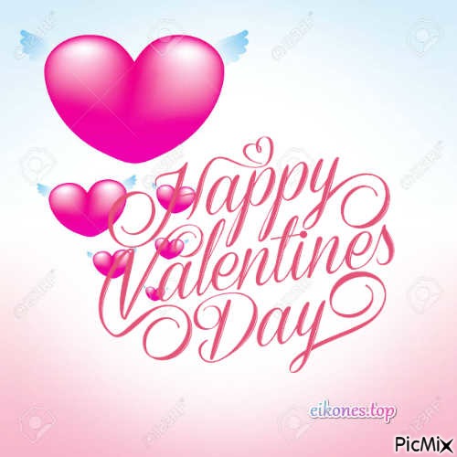 Happy Valentine's Day - безплатен png