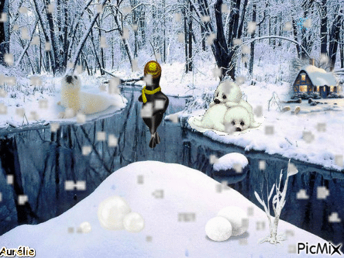 joie hivernal - GIF animate gratis