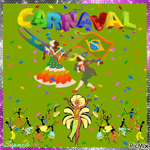 Samba - Carnaval - Brasil - Бесплатный анимированный гифка