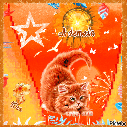 Bonne nuit les chatons - Nemokamas animacinis gif