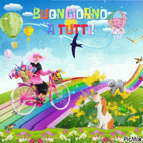 Buongiorno a tutti - Бесплатный анимированный гифка