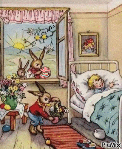 Easter, morning - Free animated GIF