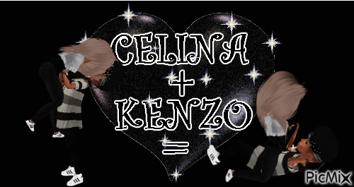 kenzo + célina = ♥ - GIF animado gratis