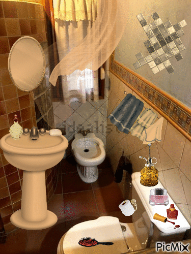 El baño - Darmowy animowany GIF