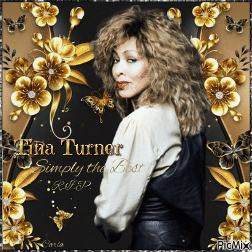 Tina Turner R.I.P. Simply the Best - GIF animé gratuit