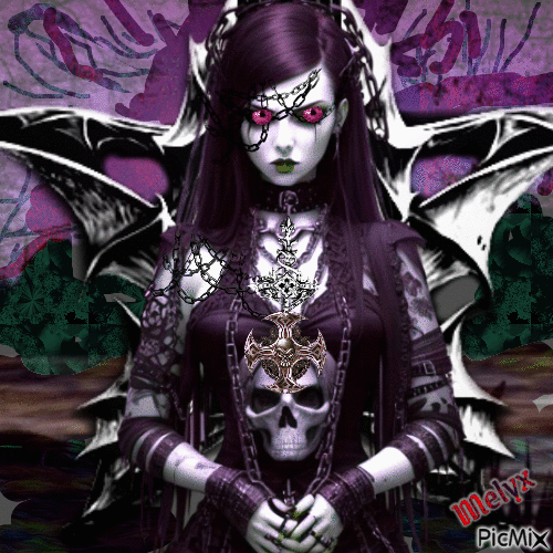 gothic demon witch - Bezmaksas animēts GIF