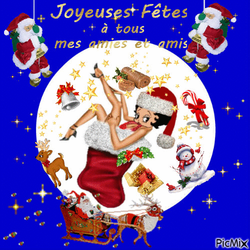 joyeuses fêtes - Animovaný GIF zadarmo