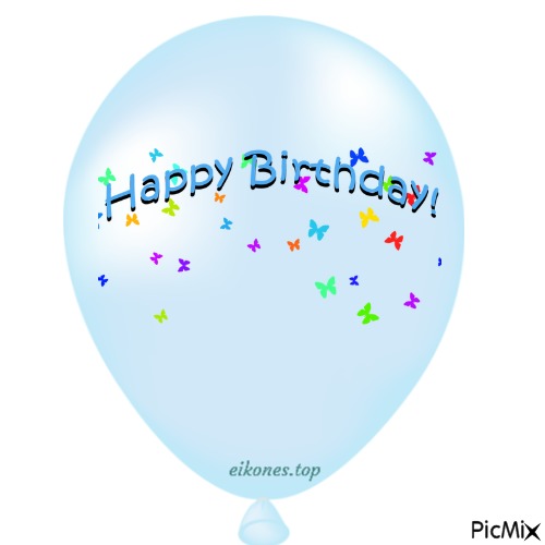 Happy birthday - PNG gratuit
