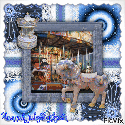 {♥}Little Carousel Horse{♥} - Darmowy animowany GIF