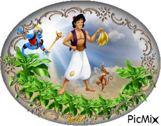 Aladin offre des bananes - zdarma png