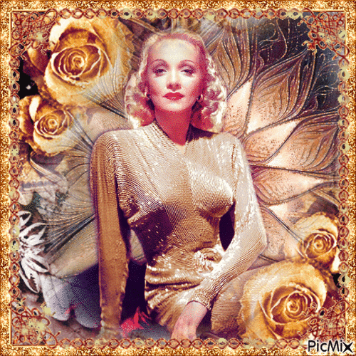 Marlene Dietrich - Gratis geanimeerde GIF