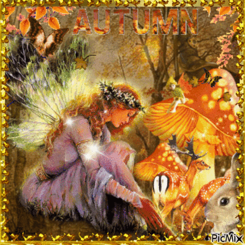 Autumn fairy - GIF เคลื่อนไหวฟรี