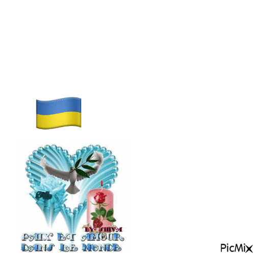 Paix en Ukraine-Mars 2022 - GIF เคลื่อนไหวฟรี