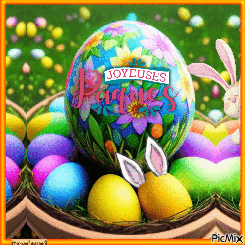 Joyeuses Pâques - GIF animado grátis