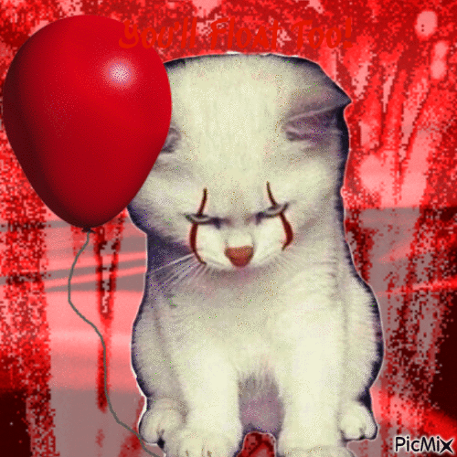 Pennywise Kitty - GIF animado gratis