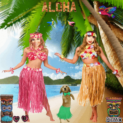 ALOHA - Бесплатный анимированный гифка