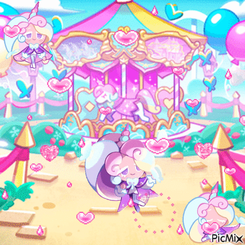 ~Cream unicorn cookie!~ - GIF animate gratis