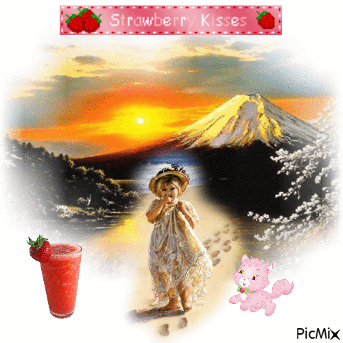 Strawberrie Kisses - Ücretsiz animasyonlu GIF