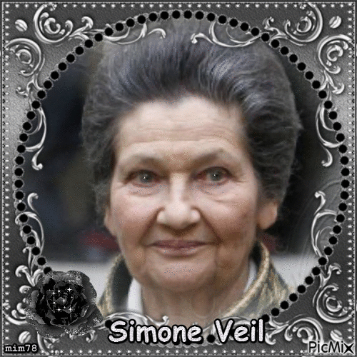 Simone Veil  concours hommage - GIF animé gratuit