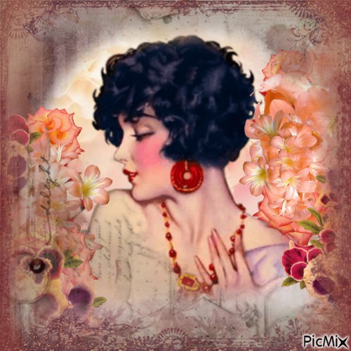 Vintage Beauty - Free PNG