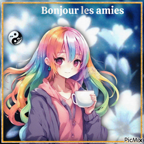 ✦ Bonjour - Free animated GIF