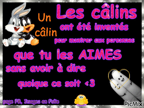 les câlins - Бесплатный анимированный гифка