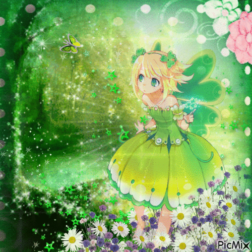 fairy girl - GIF animado gratis