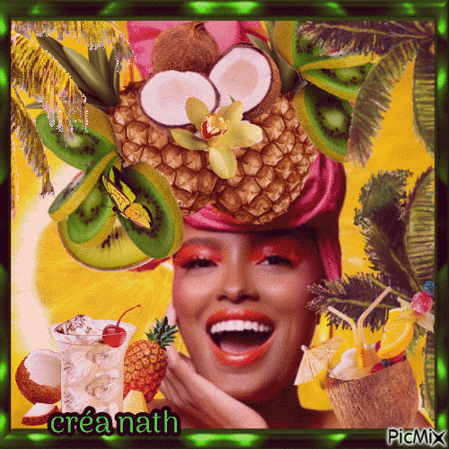 Fruits exotiques, concours - GIF animado grátis