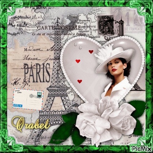 carte postale de Paris1plaze - Darmowy animowany GIF