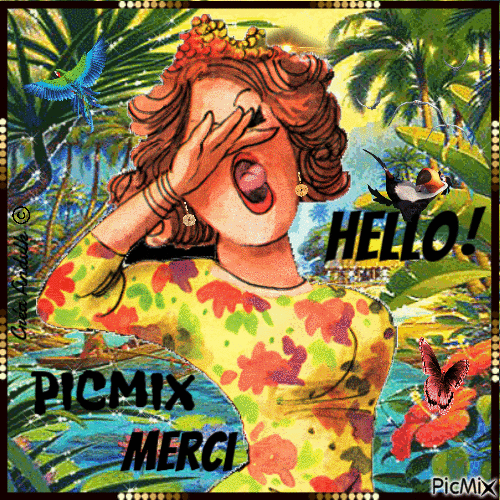 HELLO ! PICMIX - Безплатен анимиран GIF