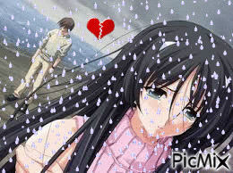 sous la pluit manga - GIF animado gratis
