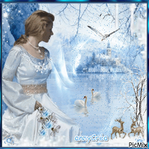 Snow Princess - Ingyenes animált GIF