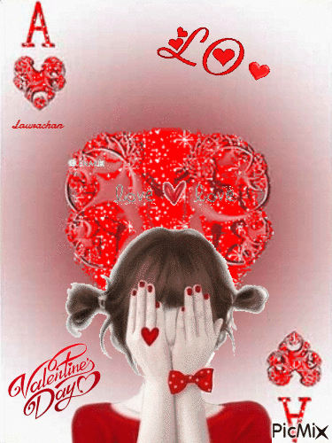 L'asso di San Valentino - Laurachan - GIF animado gratis