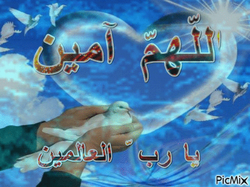 اللهم امين - Zdarma animovaný GIF
