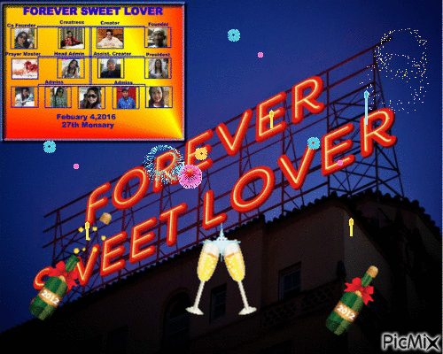 FEB.4,2016 HAPPY 27TH MONTHSARY FOREVER SWEET LOVER - Бесплатный анимированный гифка