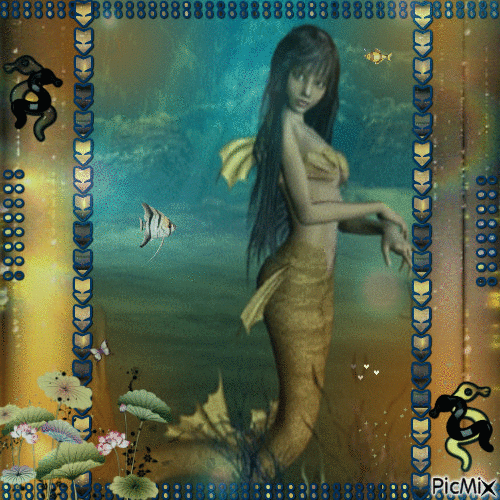 Sirenas..un mundo bajo el mar!! - Бесплатни анимирани ГИФ