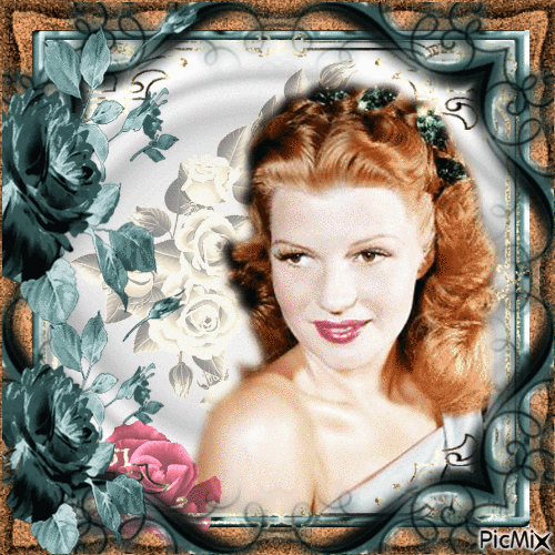 Rita Hayworth Actrice américaine - GIF animasi gratis