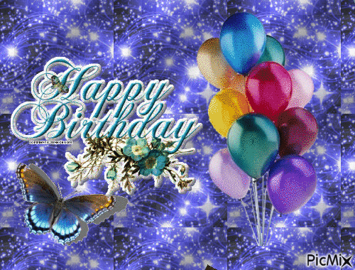 Happy Birthday Message - Безплатен анимиран GIF