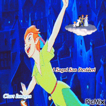 Peter Pan  I Sogni Son Desideri - GIF animado grátis