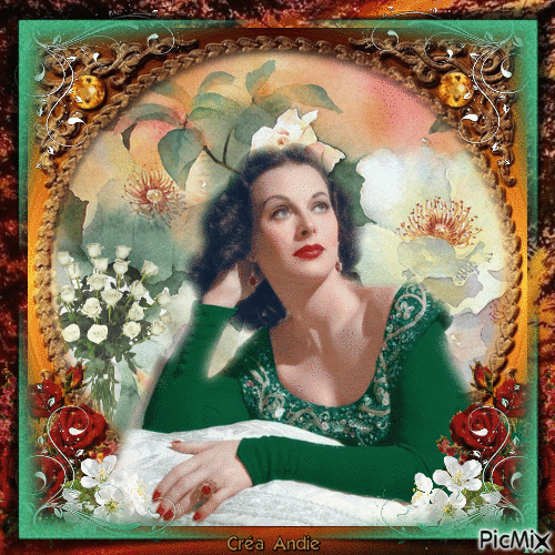 Hedy Lamarr, Actrice autrichienne - Bezmaksas animēts GIF