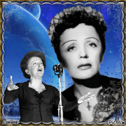 Edith Piaf - GIF animé gratuit