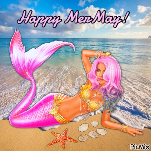 Pink mermaid - PNG gratuit